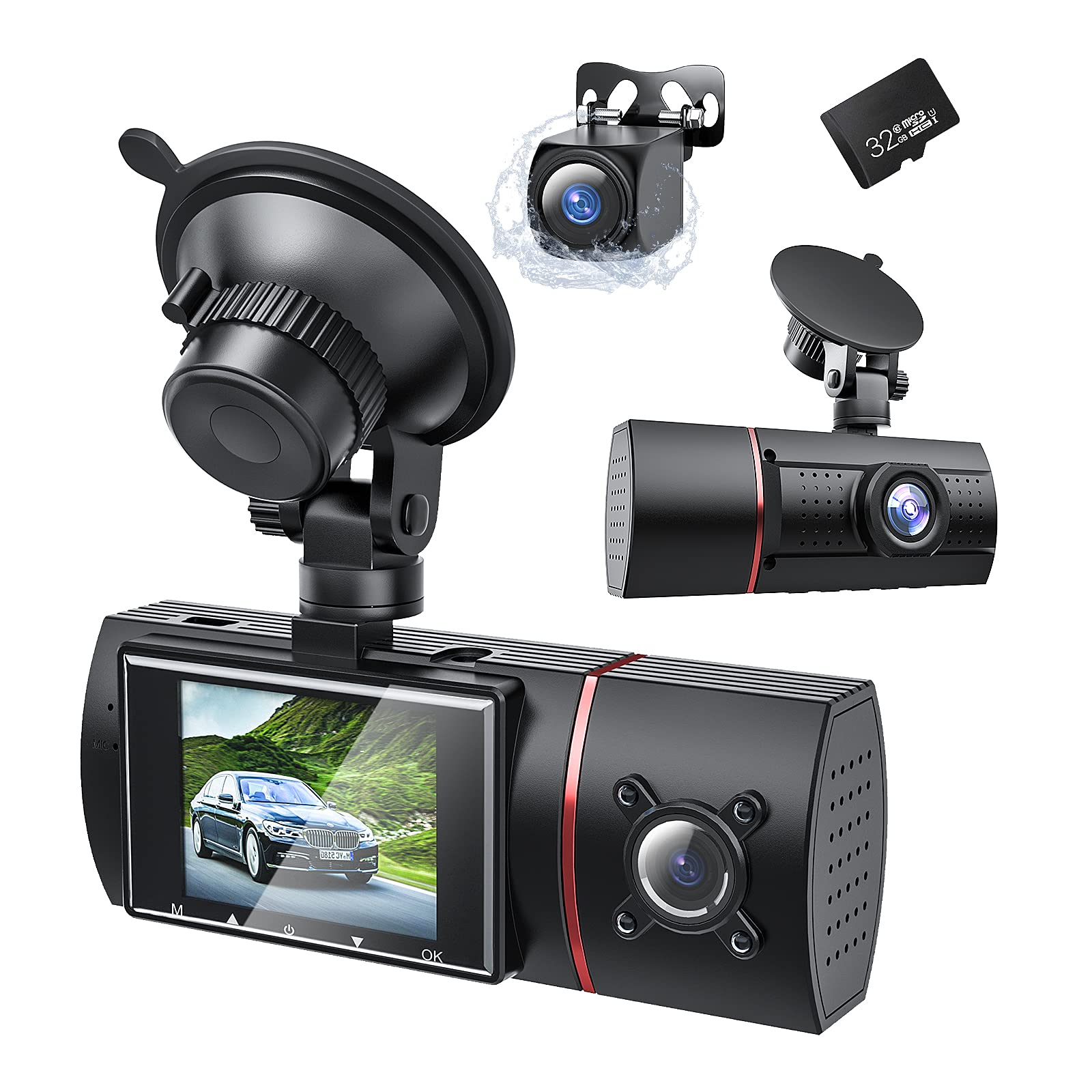 LAMONKE ドライブレコーダー 3カメラ 2.0インチ画面 車載カメラ 前後 Amazon.co.jp: LAMONKE ドライブレコーダー 3カメラ 2.0インチ画面
